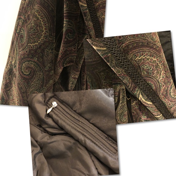 SKEA Vintage 80’s Velvet Ski Jacket - Picture 4 of 8